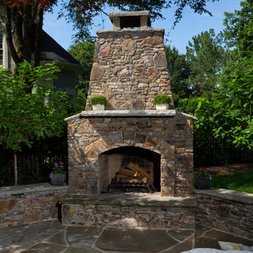 Bluestone Patio and Fireplace-Providence Country Club
