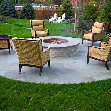 Raised Fire Pit Photos Ideas Houzz, Nassaney Brothers Landscaping Inc