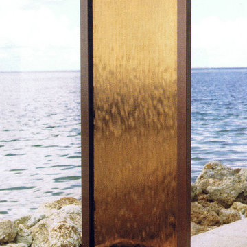 Bluworld 8' Gardenfall Indoor Outdoor Water Fountain - Dark Copper&Bronze Mirror