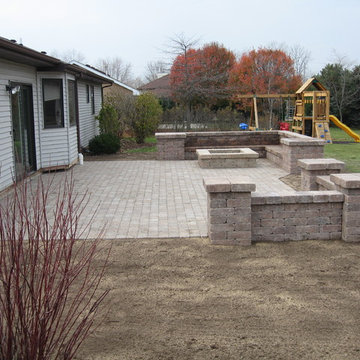 Bobs Grading paver patio and fire pit