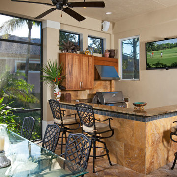 Bonita Bay, Bonita Springs, Florida Luxury Kitchen and Outdoor Living Remodel
