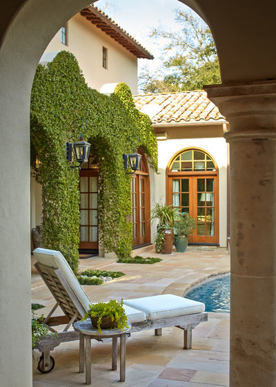 Mediterranean Patio by Thompson Custom Homes