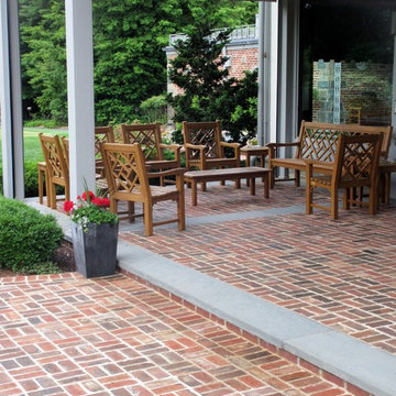 Brick Basketweave Entry Patio