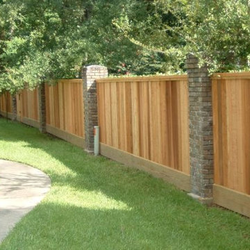 Brick/Wood Fence