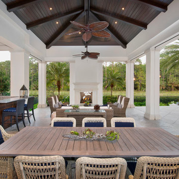 British West Indies Custom Home in Naples