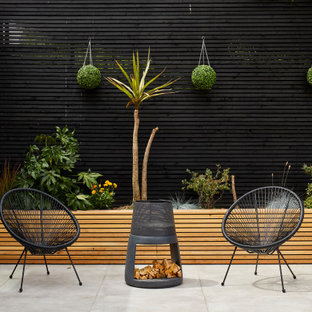 Inspiration for a contemporary patio in London.