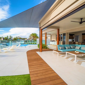 Canal Front Pool and Landscape