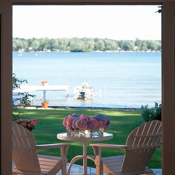 Cape Cod, Shingle style lake home