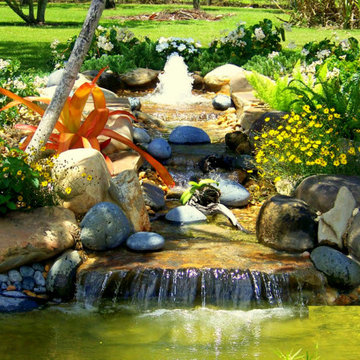 Cascading small Waterfalls with Pond