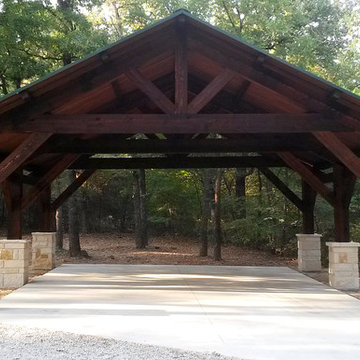 Cedar Carport In Pilot Point, Texas - Plans Available!