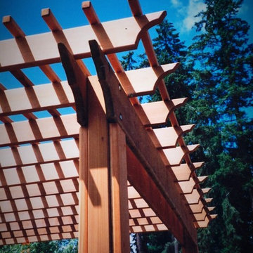 Cedar pergola - fine workmanship