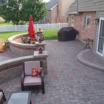 Circular Patio with Firepit