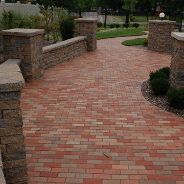 Clay Brick Paver Courtyard