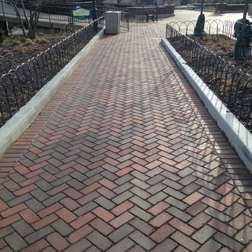 Clay Brick Paver Walkway