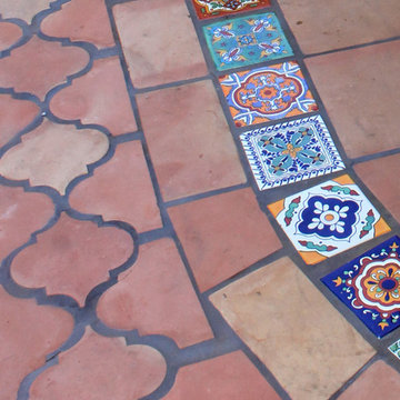 Clay Tiles Patio w/Handmade Mexican Tiles