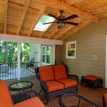 Clifton Screen Porch with Pine Tongue & Groove Ceiling