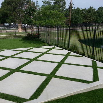 Colleyville, TX Synthetic Turf Backyard Installation
