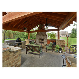 Collierville TN Outdoor Living - Rustic - Patio - Other - by Landscape ...