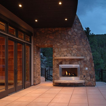 Outpost Lane - Outdoor Deck Fireplace