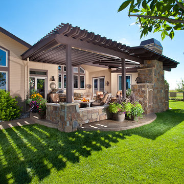 Colorado Outdoor Kitchen and Fireplace