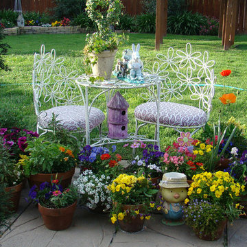 Colorful Container Garden on the Patio