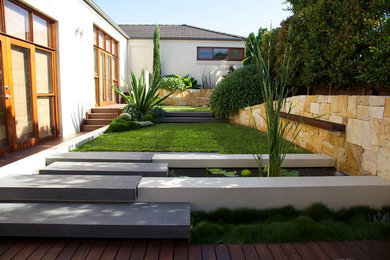 Inspiration pour une terrasse design.
