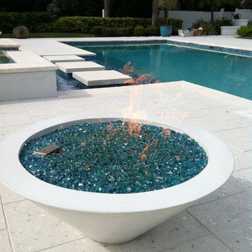 Concrete Gas Fire Bowl in St. Petersburg