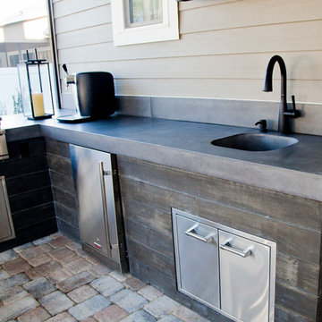 Concrete Outdoor Kitchen
