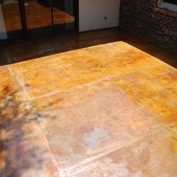 Concrete Overlay and Acid Stained Patio