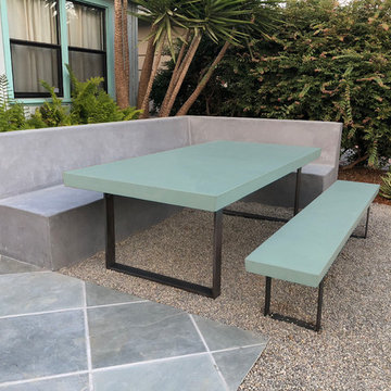 Concrete Table and Bench set