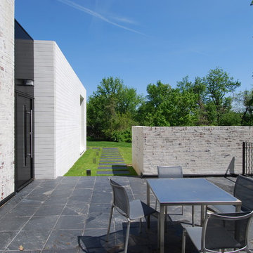 Contemporary Addition with Sculpture Courtyard