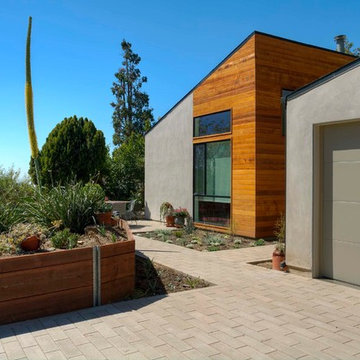 Contemporary Home Complimented By Plank Pavers - VIEW 2