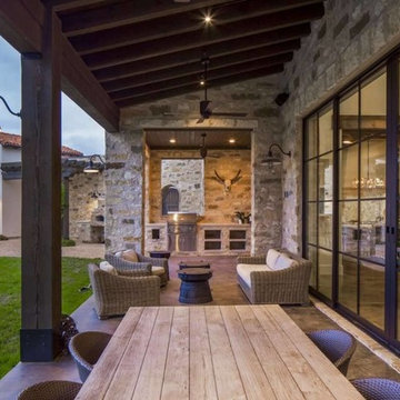 Contemporary Italian Farmhouse by John Siemering Homes Austin TX