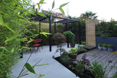 This is an example of a world-inspired patio in London.