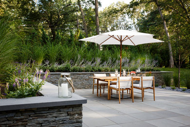 Inspiration for a classic patio in Providence with concrete paving and no cover.
