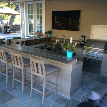 Contemporary Tile BBQ