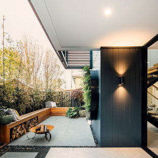 Contemporary patio in Melbourne.