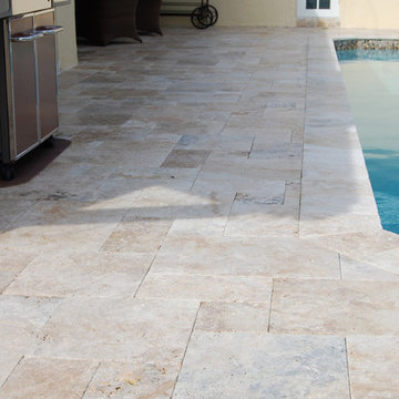 Country Classic Travertine Pavers - Natural Stone Pool Tiles