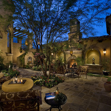 Courtyard / Backyard of a spectacular luxury estate