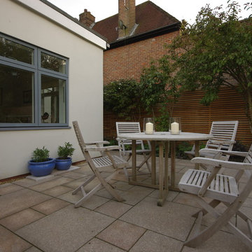 Courtyard garden for a victorian house