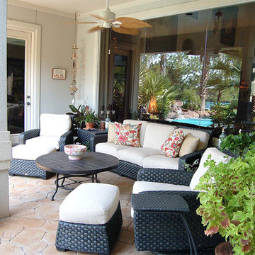 Covered Patio by Susan McDermott, Designer at Star Furniture in Texas