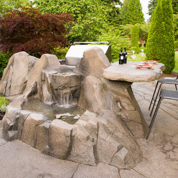 Cozy Outdoor Cooking and Eating Area in Surrey
