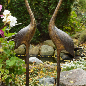 Crane Statues
