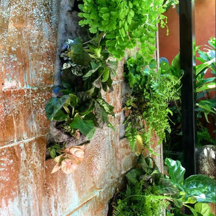 Idee per un grande patio o portico industriale in cortile