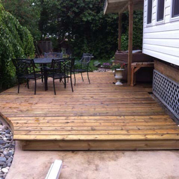 Curved Wood Deck