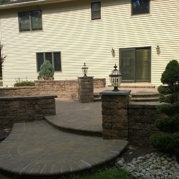 Custom Backyard Stone Patio
