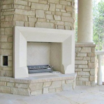 Custom Cast Stone Fireplace Mantels
