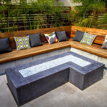 Custom Concrete Fire Pit
