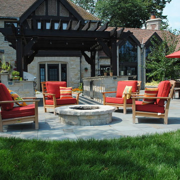 Custom-Made Patio and Fire Pit