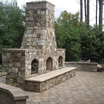 Custom Masonry Fireplace